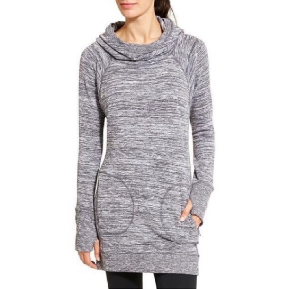 Athleta Blissful Hoodie Sweater Dress